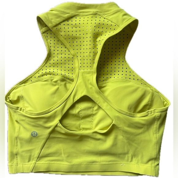 Lululemon Unleash Strength Bra in Yellow/Green Size 8 - Picture 7 of 9